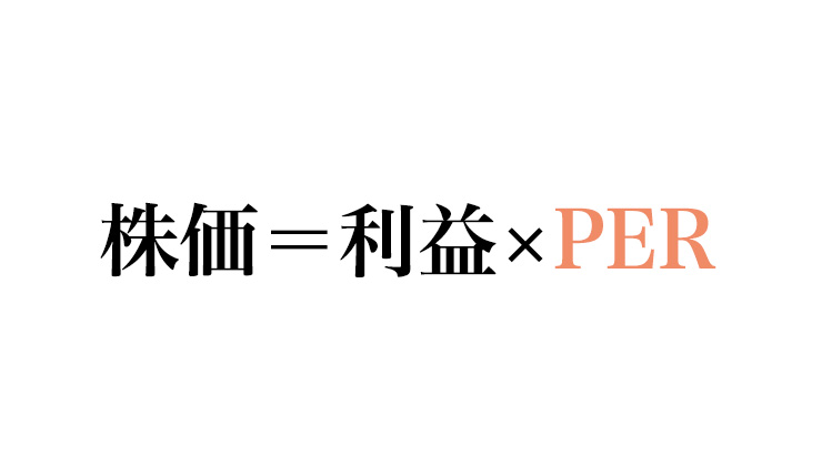 株価=利益×PER という計算式