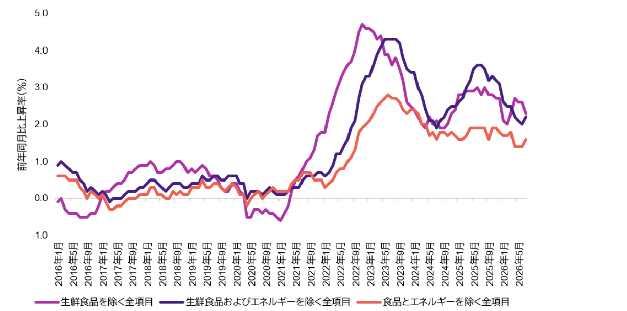 チャート1:日銀公表の特殊要因を除くCPI上昇率 日銀公表の特殊要因を除くCPI上昇率