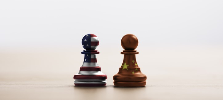 アメリカ中国の覇権争いのイメージ